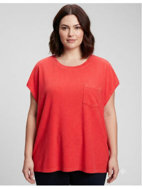 NWT Sonoma Red Short Sleeve Pocket Tee, Size XXL